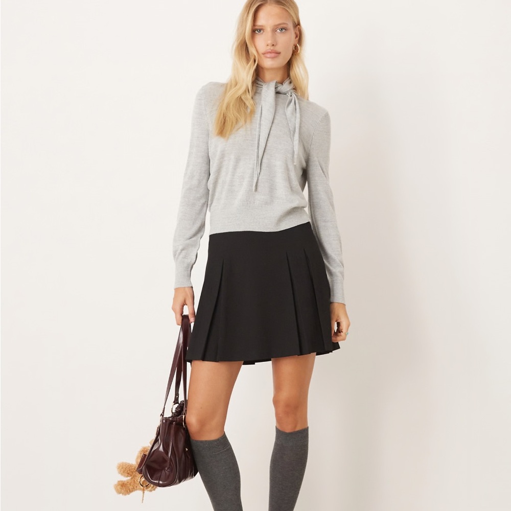 Mango Turtleneck Sweater With Knot